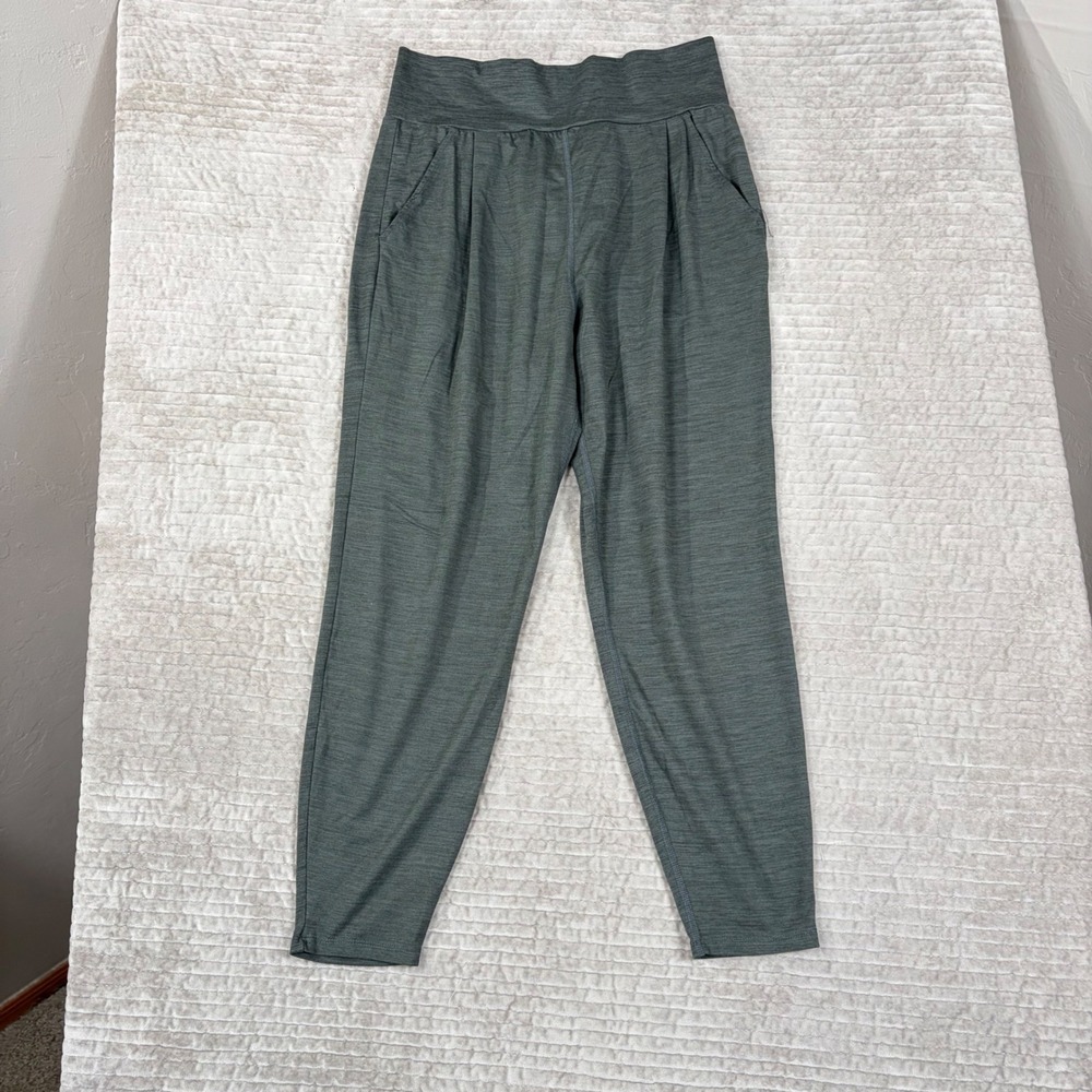 Vuori Lux Performance Joggers Heathered Charcoal Grey High Rise Pants Medium